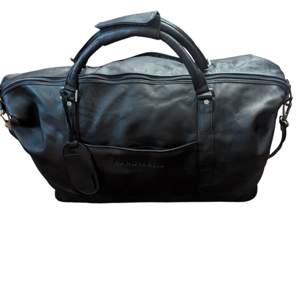 Novartis Leather Weekender